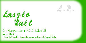 laszlo mull business card